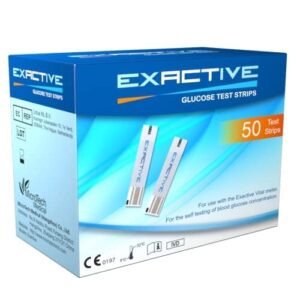 EXACTIVE BLOOD GLUCOSE MONITORING STRIPS
